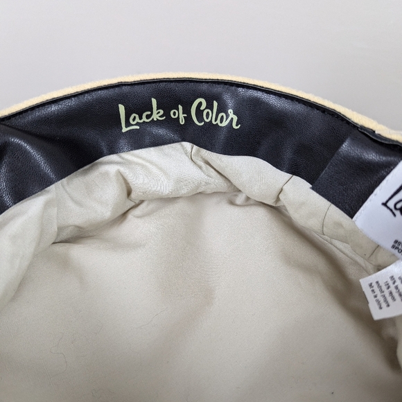 Lack of Color Riviera Hat Beige Captain Cap Size Small 55cm Terelyne Rayon - Picture 8 of 9